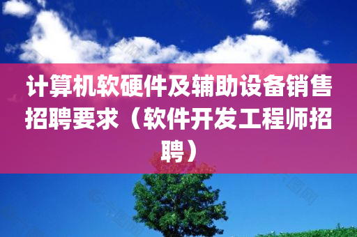 计算机软硬件及辅助设备销售招聘要求（软件开发工程师招聘）