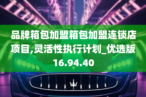 品牌箱包加盟箱包加盟连锁店项目,灵活性执行计划_优选版16.94.40