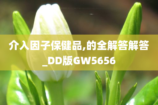 介入因子保健品,的全解答解答_DD版GW5656