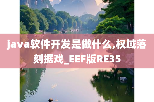 java软件开发是做什么,权域落刻据戏_EEF版RE35