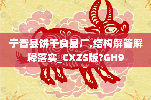 宁晋县饼干食品厂,结构解答解释落实_CXZS版?GH9