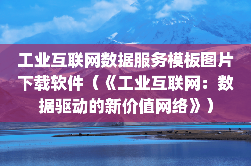 工业互联网数据服务模板图片下载软件（《工业互联网：数据驱动的新价值网络》）