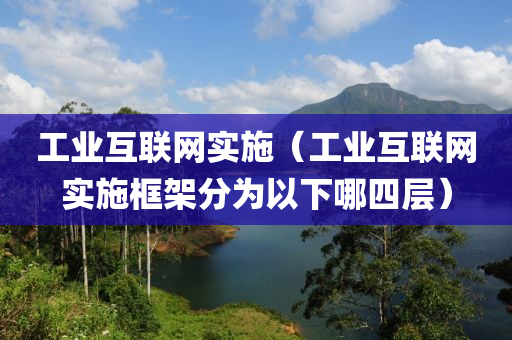 工业互联网实施（工业互联网实施框架分为以下哪四层）