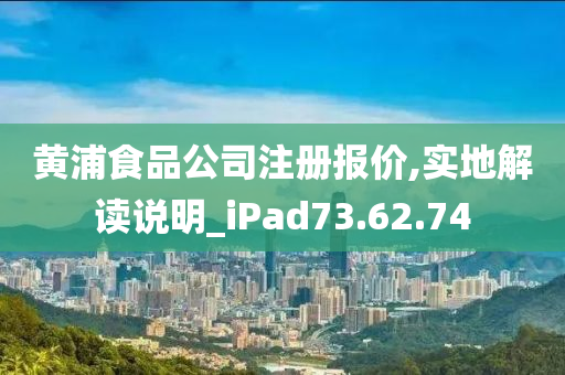 黄浦食品公司注册报价,实地解读说明_iPad73.62.74