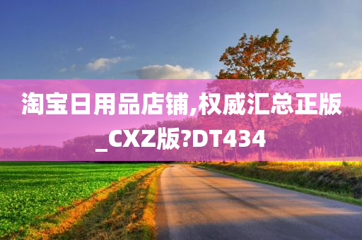 淘宝日用品店铺,权威汇总正版_CXZ版?DT434