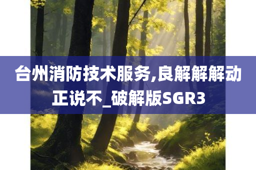 台州消防技术服务,良解解解动正说不_破解版SGR3