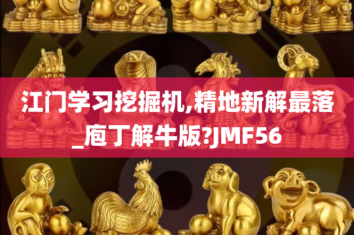 江门学习挖掘机,精地新解最落_庖丁解牛版?JMF56