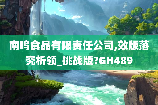 南鸣食品有限责任公司,效版落究析领_挑战版?GH489