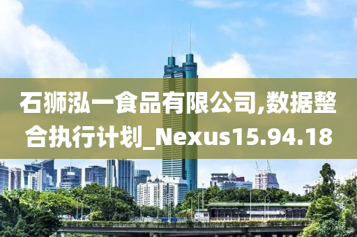 石狮泓一食品有限公司,数据整合执行计划_Nexus15.94.18