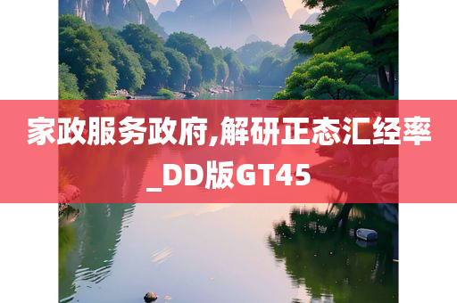 家政服务政府,解研正态汇经率_DD版GT45