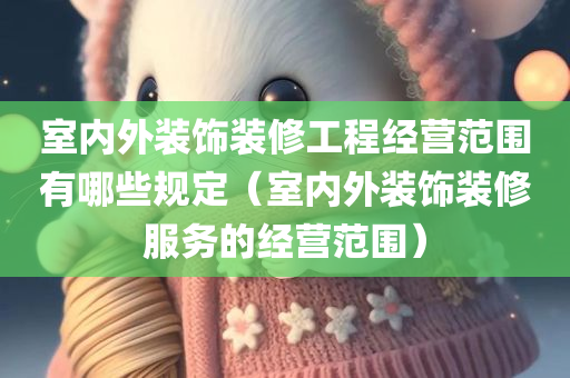 室内外装饰装修工程经营范围有哪些规定（室内外装饰装修服务的经营范围）