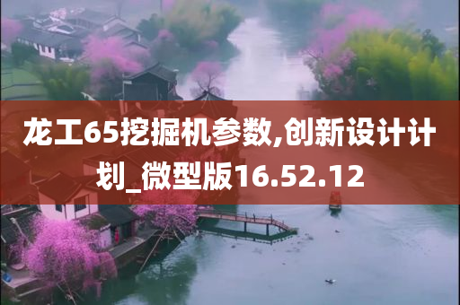 龙工65挖掘机参数,创新设计计划_微型版16.52.12