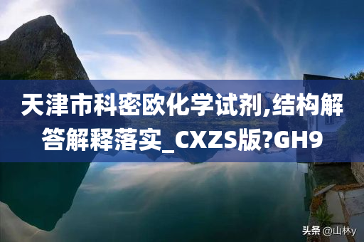 天津市科密欧化学试剂,结构解答解释落实_CXZS版?GH9